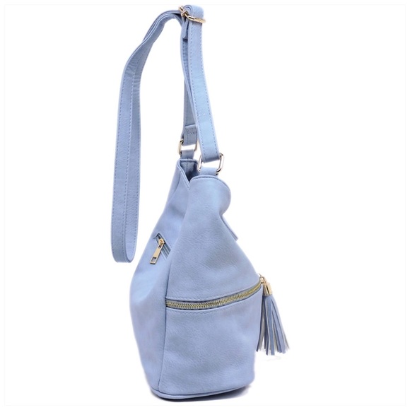 Zip Crossbody Bucket Satchel Blush - Picture 3 of 7